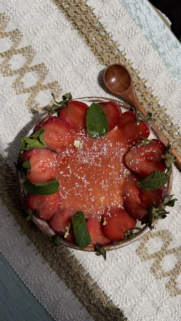 Tiramisu à la fraise de Njoy Healthy