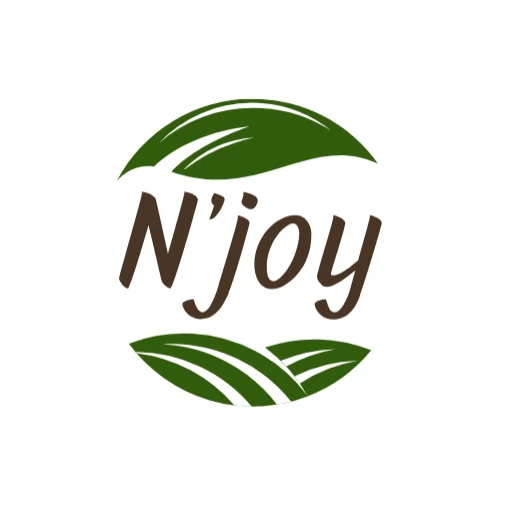Logo cerclé de blanc de Njoy Healthy