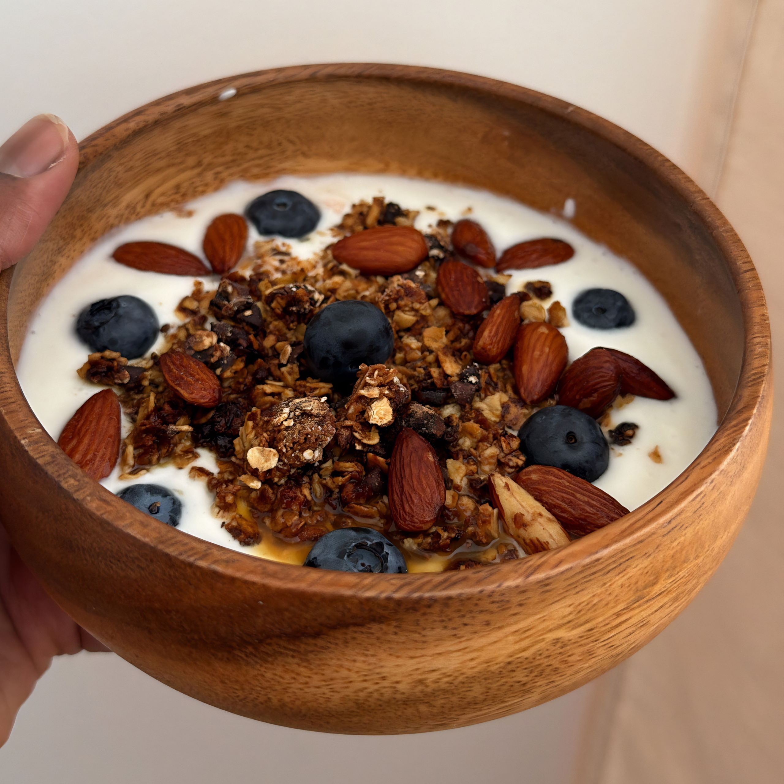 bol de fromage blanc et granola