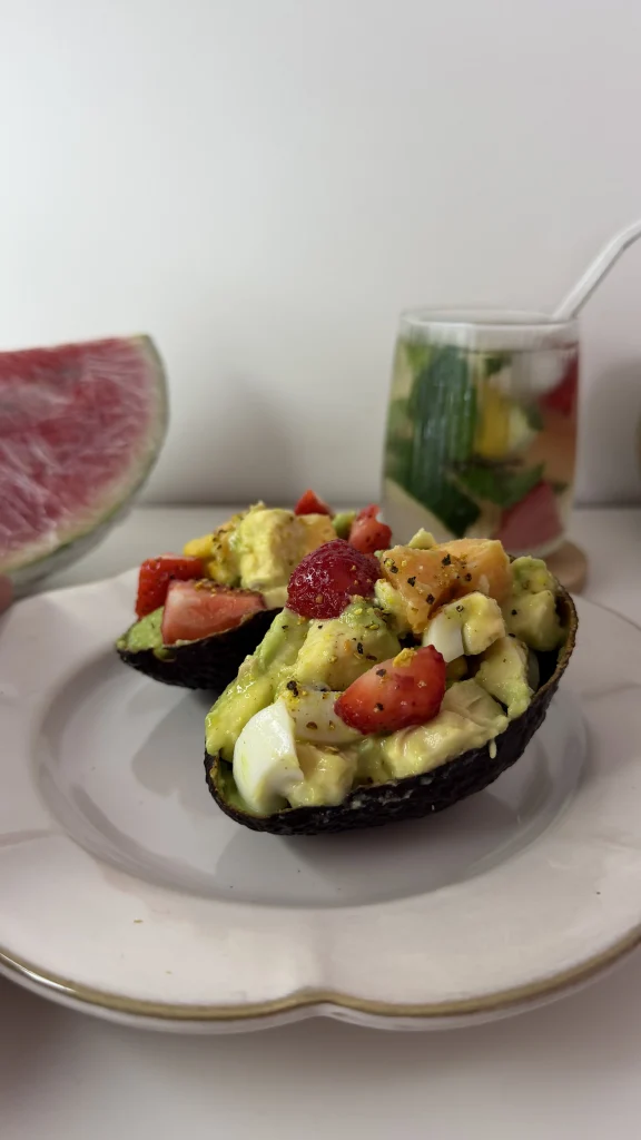 salade d'avocat sucré salé de Njoy Healthy