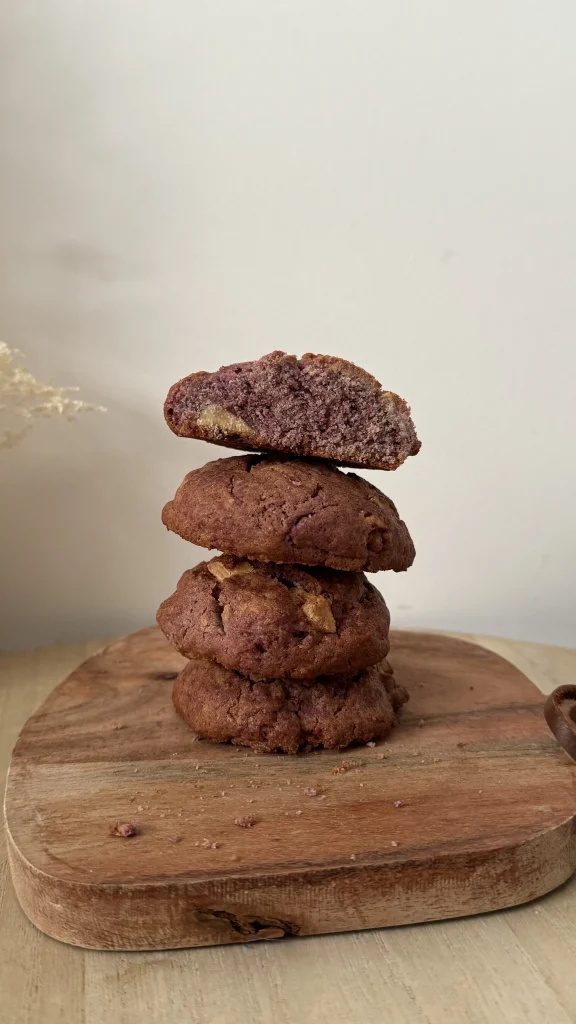 cookie ube chocolat blanc