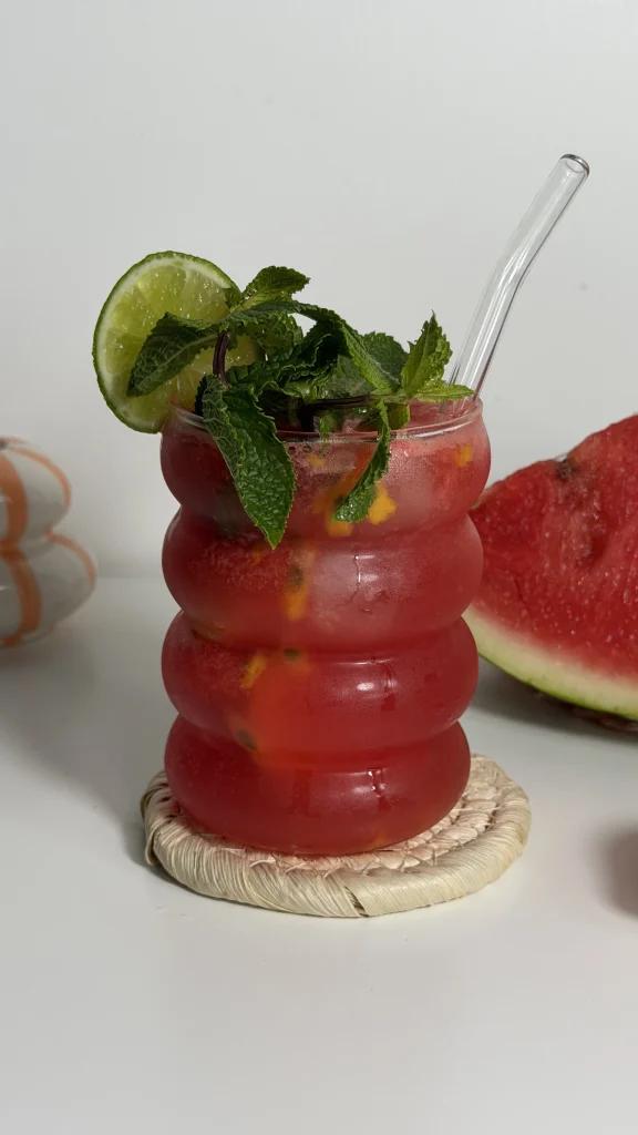 mocktail pastèque freez et passion de Njoy Healthy