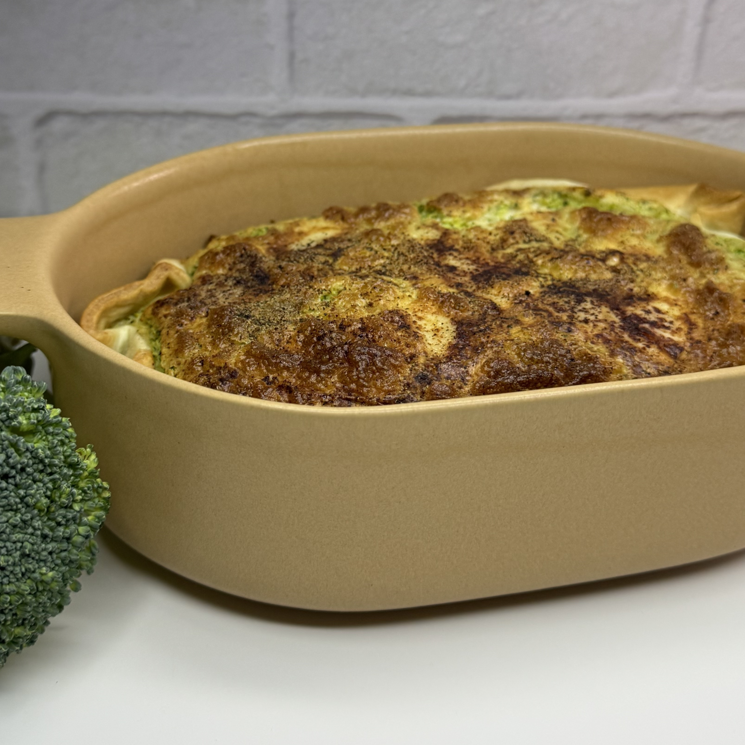 Quiche brocolis et tomme de Pyrénées