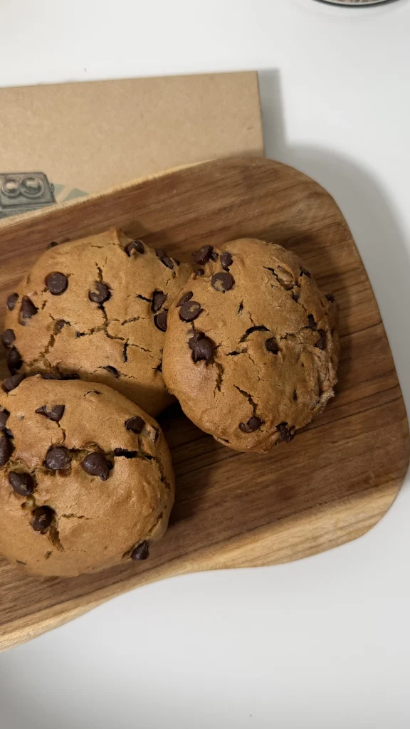 Cookies healthy sucre de coco et pépites de chocolat